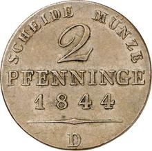 2 Pfennige 1844 D  