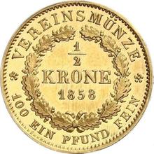 1/2 Krone 1858   