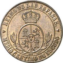 1/2 centimo de escudo 1868  OM 