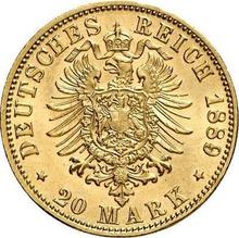 20 Mark 1889 D   "Sachsen-Meiningen"