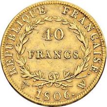 40 francos 1806 W  