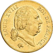 40 francos 1818 W  