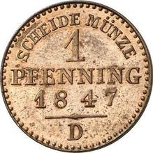 1 Pfennig 1847 D  