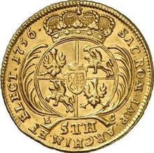 5 táleros (1 augustdor) 1756  EC  "de Corona"