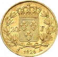 20 francos 1826 A  