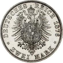 2 marcos 1876 J   "Hamburg"