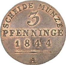 3 Pfennige 1844 A  