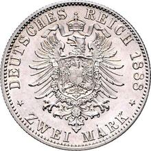 2 марки 1888 F   "Вюртемберг"