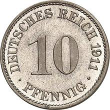 10 пфеннигов 1911 A  