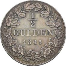 1/2 guldena 1845   