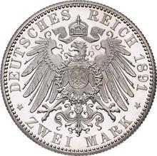2 марки 1891 A   "Ольденбург"
