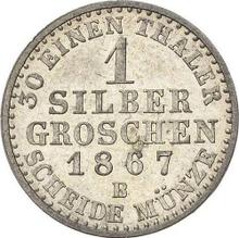 Silber Groschen 1867 B  