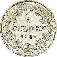 1/2 guldena 1842  D 