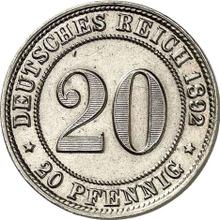 20 Pfennige 1892 G  
