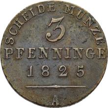 3 Pfennige 1825 A  
