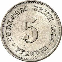 5 fenigów 1894 J  