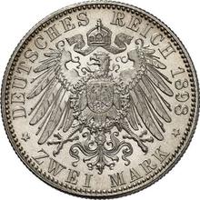 2 марки 1898 E   "Саксония"