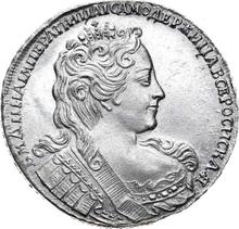 Rouble 1731    "The corsage is parallel to the circumference"