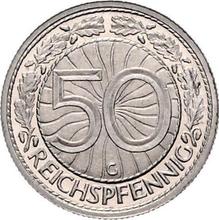 50 Reichspfennigs 1930 G  