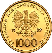 1000 Zlotych 1989 MW  ET "Papst Johannes Paul II"