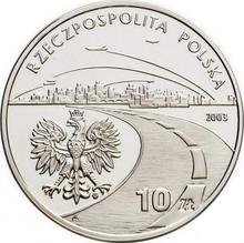 10 złotych 2003 MW  NR "150-lecie narodzin przemysłu naftowego i gazowniczego"