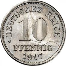 10 пфеннигов 1917 E  