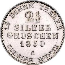 2 1/2 Silber Groschen 1850 A  