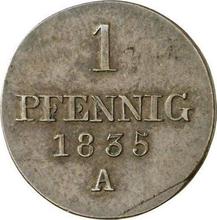 1 fenig 1835 A  