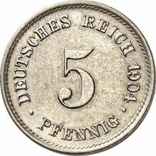 5 Pfennig 1904 G  