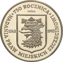 200000 złotych 1993 MW   "750 Rocznicę Nadania Praw Miejskich Szczecinowi" (PRÓBA)