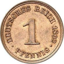 1 Pfennig 1892 D  