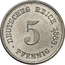 5 Pfennig 1888 E  