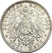 3 marki 1908 D   "Saksonia-Meiningen"