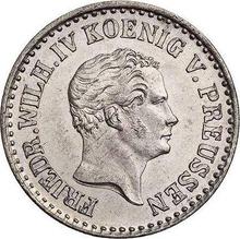 1 серебряный грош 1848 D  