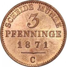3 пфеннига 1871 C  