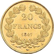 20 франков 1847 A  