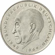 2 марки 1977 J   "Аденауэр"