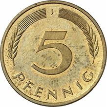 5 Pfennig 1991 J  
