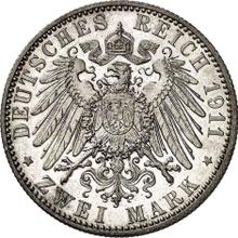 2 марки 1911 J   "Гамбург"