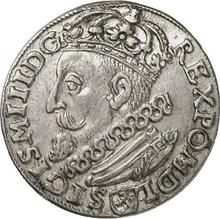 Trojak (3 groszy) 1601  K  "Casa de moneda de Cracovia"