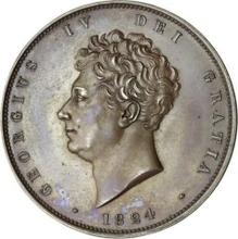 1/2 Krone 1824    (Probe)