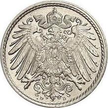 5 Pfennig 1890 D  