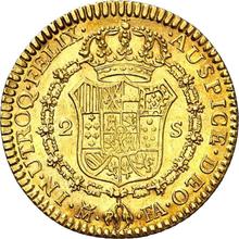 2 escudo 1804 M FA 