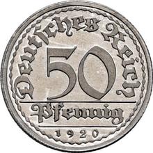50 Pfennige 1920 E  