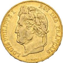 20 francos 1845 W  