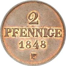 2 пфеннига 1848  F 