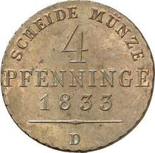 4 Pfennig 1833 D  