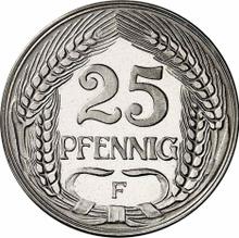 25 fenigów 1912 F  