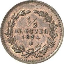 1/2 Kreuzer 1834   