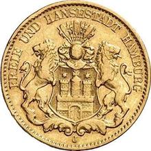 10 марок 1877 J   "Гамбург"